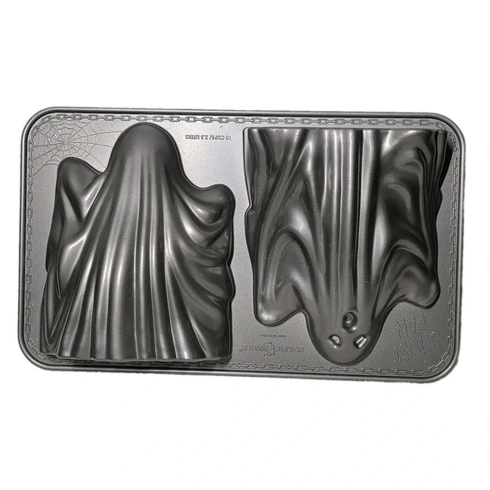 Nordic Ware Ghost Cake Pan Williams Sonoma 3D Halloween 10 Cup